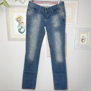 Zara TRF Light Wash Straight Leg Jeans Size 10